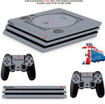 PS1 STYLE PS4 PRO SKINS DECALS (PS4 PRO VERSION) TEXTURED VINYL