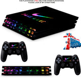 NIKE TICK BRIGHT PS4 PRO SKINS DECALS (PS4 PRO VERSION) TEXTURED VINYL