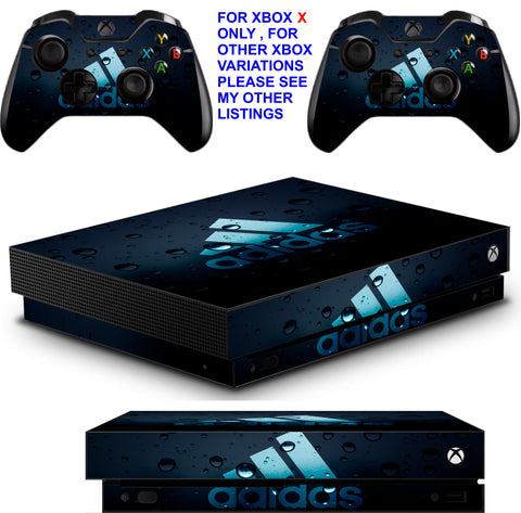 ADIDAS BUBBLES XBOX ONE X *TEXTURED VINYL ! * PROTECTIVE SKINS DECALS STICKERS