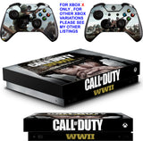 CALL OF DUTY WWII XBOX ONE X *TEXTURED VINYL ! * PROTECTIVE SKINS DECALS STICKERS