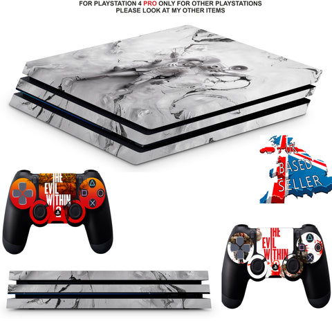 THE EVIL WITHIN 2 PS4 PRO SKINS DECALS (PS4 PRO VERSION) TEXTURED VINYL