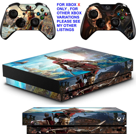 ASSASSINS CREED ODYSSEY XBOX ONE X *TEXTURED VINYL ! * PROTECTIVE SKINS DECALS STICKERS