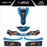 FP7 KEN BLOCK FULL KART STICKER KIT