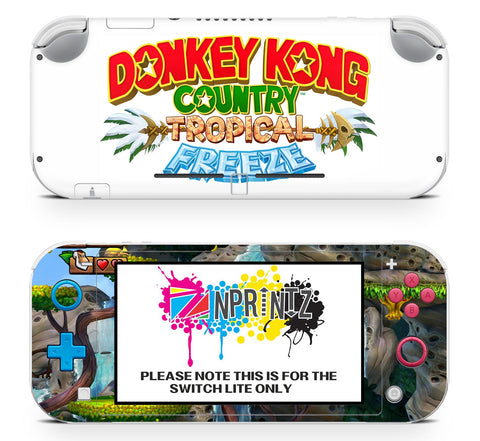 DONKEY KONG COUNTRY NINTENDO SWITCH LITE *TEXTURED VINYL *! SKINS DECALS WRAP