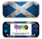 SALTIRE SCOTTISH GRUNGE FLAG NINTENDO SWITCH LITE *TEXTURED VINYL*  SKINS DECALS