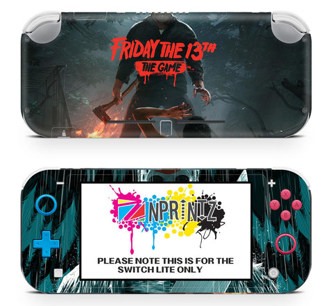 FRIDAY THE 13TH NINTENDO SWITCH LITE *TEXTURED VINYL * SKINS DECALS WRAP