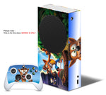 CRASH BANDICOOT Xbox SERIES S *TEXTURED VINYL ! * SKINS DECALS STICKERS