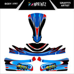 FP7 GRAFFITI FULL KART STICKER KIT