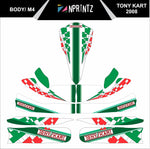 M4 TONYKART 2008 FULL KART STICKER KIT