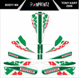 M4 TONYKART 2008 FULL KART STICKER KIT