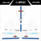 M4 WILLIAMS FULL KART STICKER KIT