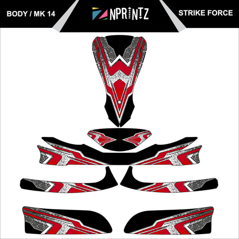 MK14 STRIKEFORCE FULL KART STICKER KIT