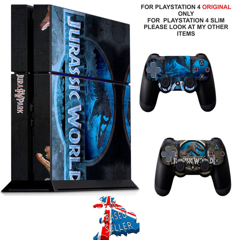 JURASSIC PARK PS4 *TEXTURED VINYL ! * PROTECTIVE SKINS DECAL WRAP STICKERS