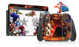 SONIC FORCES NINTENDO SWITCH **TEXTURED VINYL ! *  SKINS DECALS WRAP