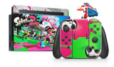 SPLATOON 2 V2 NINTENDO SWITCH **TEXTURED VINYL ! *  SKINS DECALS WRAP