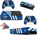 ADIDAS BLUE XBOX ONE*TEXTURED VINYL ! *PROTECTIVE SKIN DECAL WRAP
