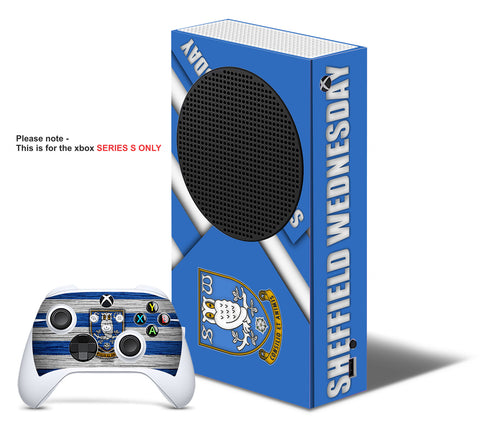 SHEFFIELD WEDNESDAY Xbox SERIES S *TEXTURED VINYL ! * SKINS DECALS STICKERS