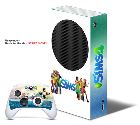 SIMS 4 Xbox SERIES S *TEXTURED VINYL ! * SKINS DECALS STICKERS