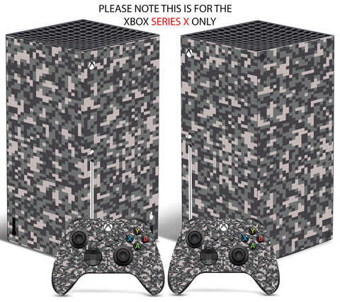 DIGITAL CAMO Xbox SERIES X *TEXTURED VINYL ! * SKINS DECALS STICKERS WRAP