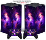 NEBULA GALAXY Xbox SERIES X *TEXTURED VINYL ! * SKINS DECALS STICKERS WRAP