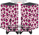 LEOPARD ROSE Xbox SERIES X *TEXTURED VINYL ! * SKINS DECALS STICKERS