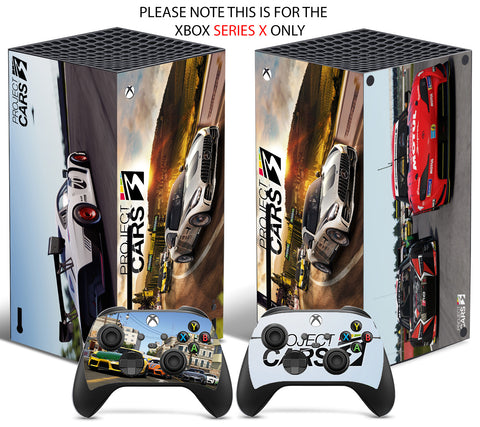 PROJECT CARS Xbox SERIES X *TEXTURED VINYL ! * SKINS DECALS STICKERS WRAP