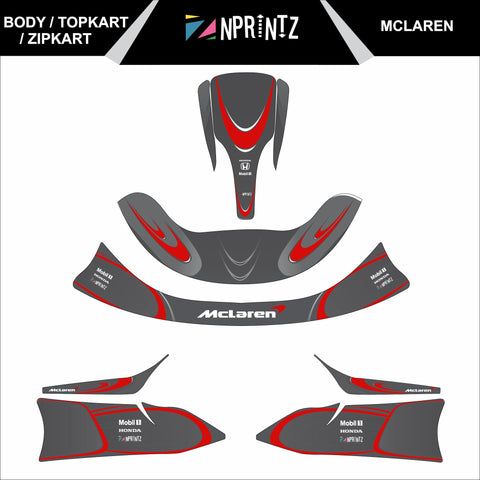 TOPKART/ZIPKART BAMBINO MCLAREN FULL STICKER KIT
