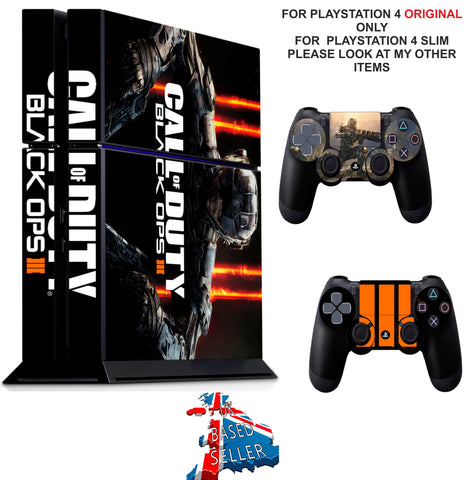 CALL OF DUTY BLACK OPS 3 PS4 *TEXTURED VINYL ! * PROTECTIVE SKINS DECAL WRAP STICKERS