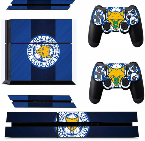 LEICESTER CITY 2 PS4 *TEXTURED VINYL ! * PROTECTIVE SKINS DECAL WRAP STICKERS