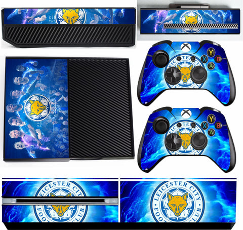 LEICESTER CITY XBOX ONE*TEXTURED VINYL ! *PROTECTIVE SKIN DECAL WRAP