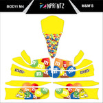 M4 M&M,S FULL KART STICKER KIT