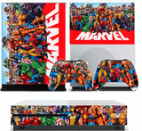 MARVEL XBOX ONE S (SLIM) *TEXTURED VINYL ! * PROTECTIVE SKIN DECAL WRAP