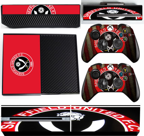 SHEFFIELD UNITED XBOX ONE*TEXTURED VINYL ! *PROTECTIVE SKIN DECAL WRAP