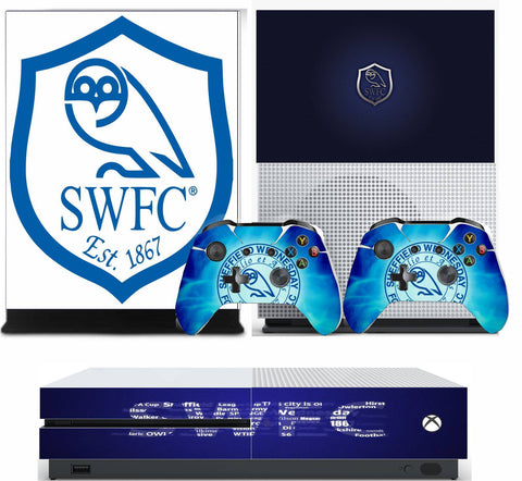 SHEFFIELD WEDNESDAY XBOX ONE*TEXTURED VINYL ! *PROTECTIVE SKIN DECAL WRAP