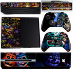 FIVE NIGHTS AT FREDDY'S XBOX ONE *TEXTURED VINYL ! *PROTECTIVE VINYL SKIN DECAL WRAP