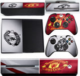 MANCHESTER UNITED 2 XBOX ONE*TEXTURED VINYL ! *PROTECTIVE SKIN DECAL WRAP