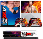 WWE 2K17 XBOX ONE S (SLIM) *TEXTURED VINYL ! * PROTECTIVE SKIN DECAL WRAP