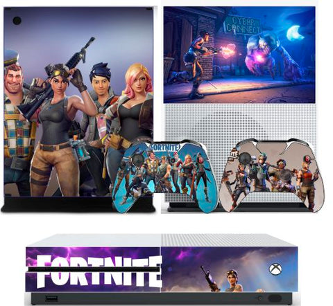 FORTNITE XBOX ONE S (SLIM) *TEXTURED VINYL PROTECTIVE SKIN DECAL WRAP