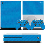 BLUE CARBON EFFECT XBOX ONE S (SLIM) *TEXTURED VINYL ! * PROTECTIVE SKIN DECAL WRAP