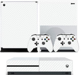 WHITE CARBON EFFECT XBOX ONE S (SLIM) *TEXTURED VINYL ! * PROTECTIVE SKIN DECAL WRAP